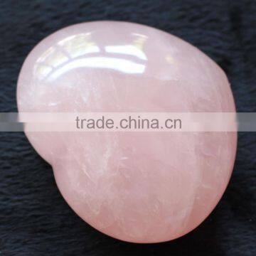 Hot Sale Rose Quartz Crystal Hearts Stones