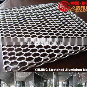 Stretched aluminum mesh