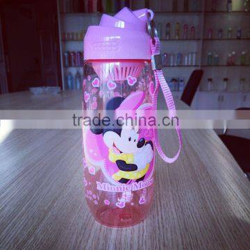 Cartoon plastic water bottle for kids /ECO-Friendly Sports Customized Water Bottle