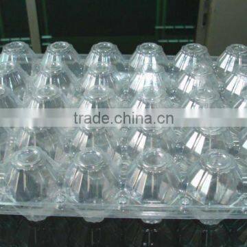 transparent 0.4mm thickness 5*6 PVC clear clamshell plastic egg