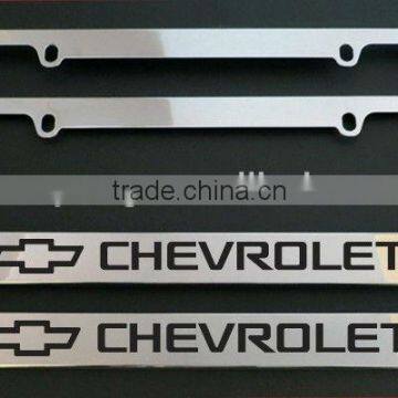 custom chrome license plate frames