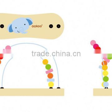 wooden beads educational toys with lovely animal shaped wooden toy manufacturer py0012