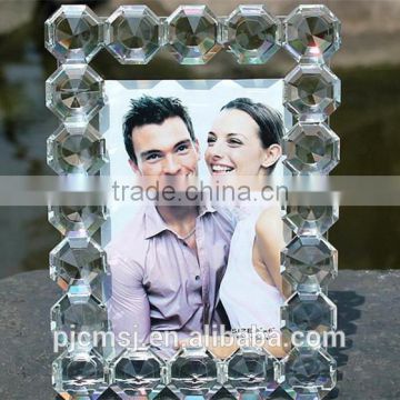 modern handmade crystal collage photo frame for promotional gift & decoration CP-005