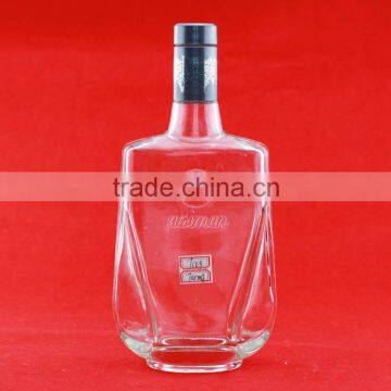 Workable price best white liquor bottles 700ml whiskey fancy bottles French brandy tall bottles