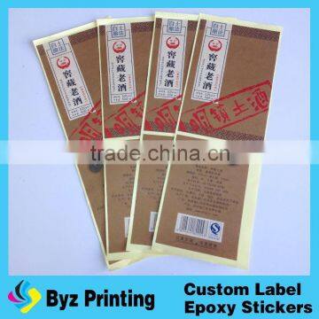 Hot Stamping Foil Label Adhesive Hot Stamping Label for Bottle of Red Wine photo-2
