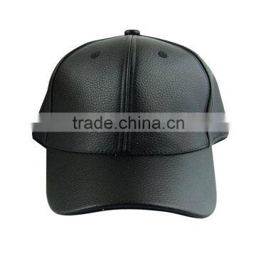 PU Leather Baseball Cap Biker Trucker Outdoor Sports Snapback Hats Free Shipping