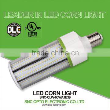 Warm/Natural/Cool/Cold white color temperature dlc ul cul listed led corn bulb 60w e39