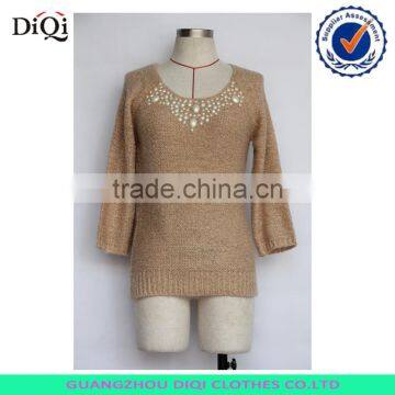 women formal elegant Beaded sweater