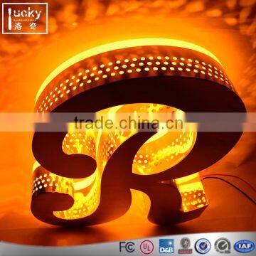 Commercial Lighted Sign Letter "F" - LED Acrylic Cover Spell A Name photo-2