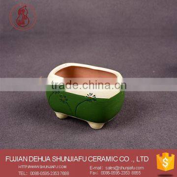 2016 Unique Design Cement Paint Ceramic Pottery Planters,Small Flower Pots