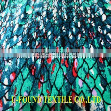 China Direct Factory Digital Print Polyester Spandex Velvet KS Velvet For Garment