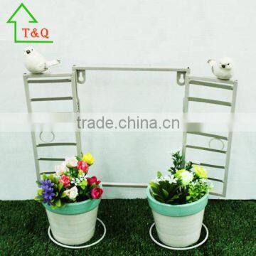 New Vintage Cream 2 in 1 Stylish Garden Outdoor Glazed Ceramic Planter