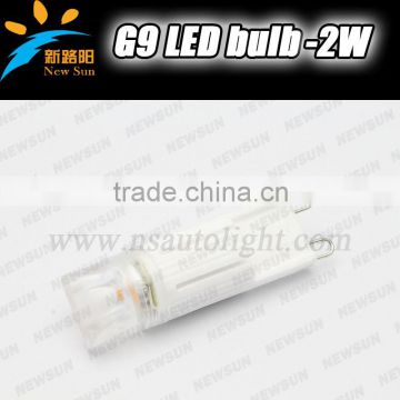 LED G9 bulb 2W 220V COB led light replacement for cars & homes Silicone G9 led bulb