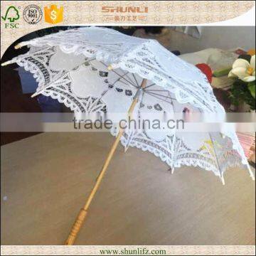 2015 Wholesale Wedding Lace Parasol