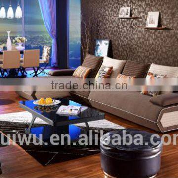 2016 Living room latest design manufacturer cheap steel glass coffee table