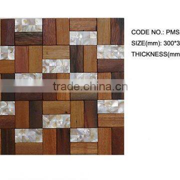 interior decoration mosaic tiles wood like modern house for wall (PMS2)