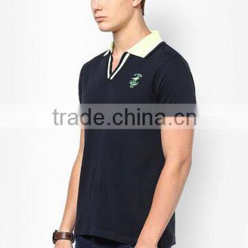 Latest Design Special Collar Cotton Multicolored Custom Polo Shirt Mens photo-3