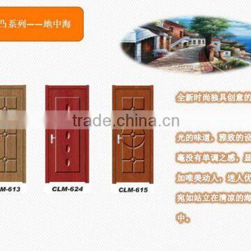 High-design door with plant-on elements!2013 NEW HOT!