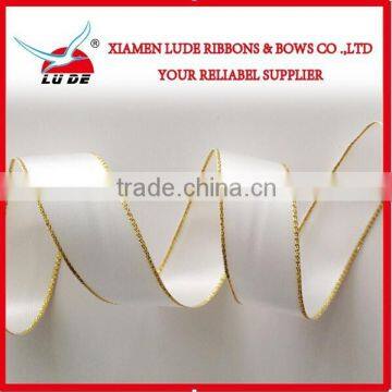 2015 Wholesale High Quality Golden Satin Ribbon photo-2