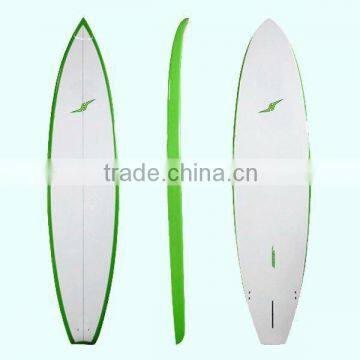 Green rail wood sup board epoxy surfboard