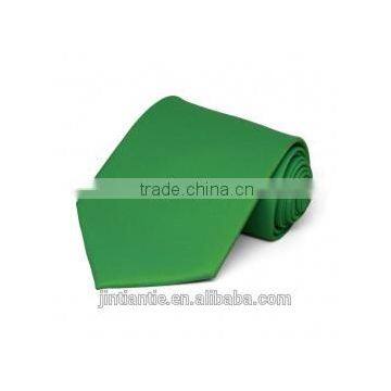 2016 Hot Selling Solid Green Colored Plain Blank Silk Tie for Men photo-3