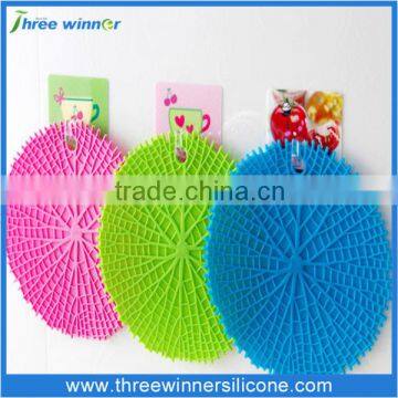 New design silicone cup mat custom silicone mat leaf silicone mat