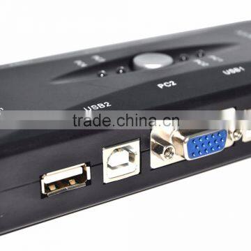 2016 New 4 Port Hub USB 2.0 KVM VGA/SVGA Switch Box Adapter Connects Printer Intelli Keyboard Mouse 4 Computers Use 1 Monitor photo-2