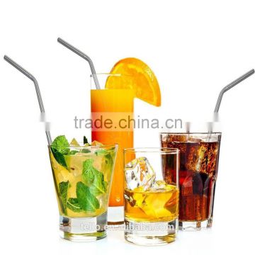 hot sale stainless steel drinking straws 220mm long