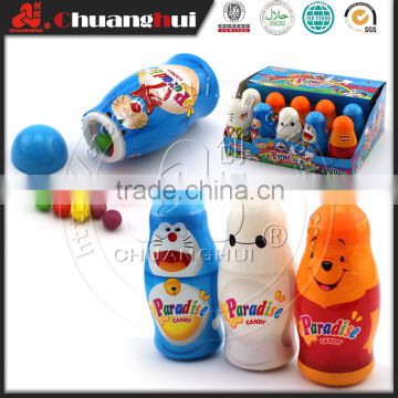 Winnie Bear, Hello Kitty, Doraemon and Baymax Cartoon Bottle Candy Toy