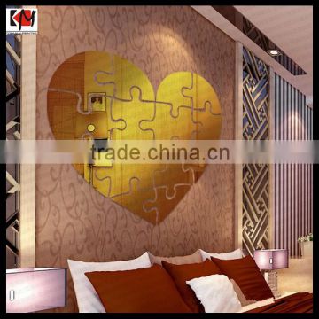 3D Wall sticker Mirror Panel Decorative Love sticker