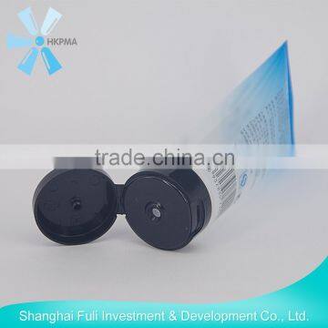 Clear tube Cosmetic plastic tube with flip top cap for packaging cream