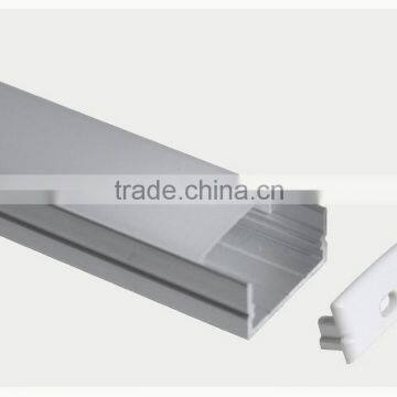 20mm For Double Row Strips Surface Mounted Aluminum Profile TED001P21