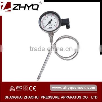 4-20mA output flexible stem mechanical melt pressure gauge