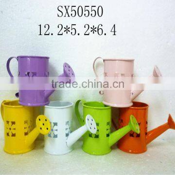 Decorative garden Iron flower pot with lovely animal
