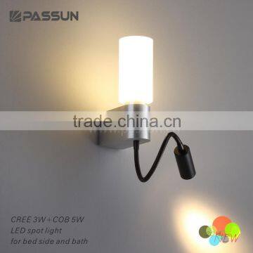 surface mounted modern 2 head led wall light