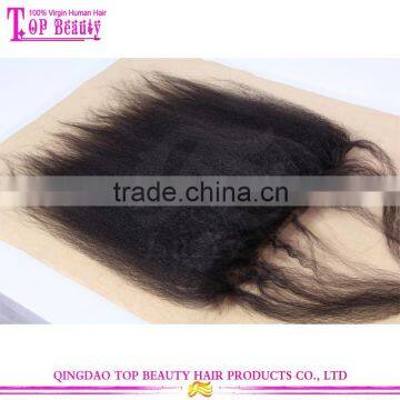 Hot sale kinky straight silk base lace frontal closure wholesale cheap frontal lace closure 7a grade brazilian hair top closure