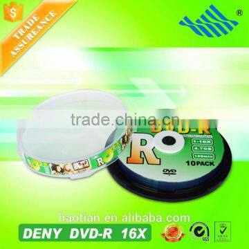 china famous brand low price blank dvd-r 16x