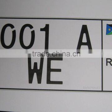 License Plate for South Sudan