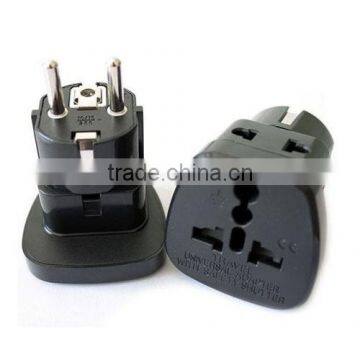 New products 2016 Daul socket Brazil to Eu Euro schuko plug adapter adaptor