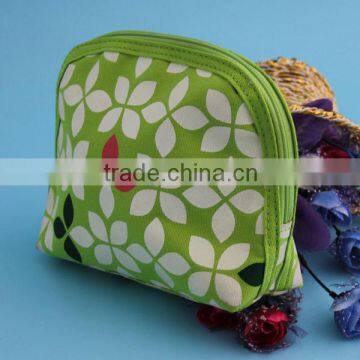 custom handmade jacquard material comestic bag with zipper