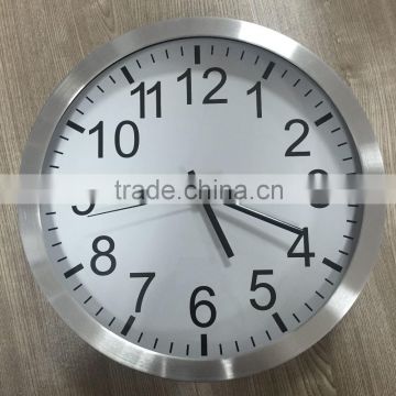 16'' Promotional Large Metal Clock Quartz Diy Wall Clock