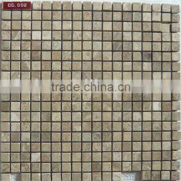 marble mosaic tilles on mesh