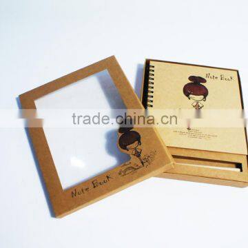High Quality Spiral Paper Notebook With Nice Box Package/Kraft Paper Notebook With Pen photo-1