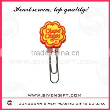 business promotional soft pvc book clip