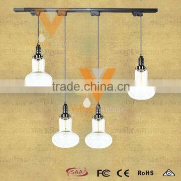 China Supplier Projection B Pendant Lamp Hand Blown Track Light Vintage Glass Hanging Lamp