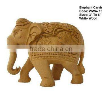 elephant wooden-statues/wooden animal statues/small wooden statues