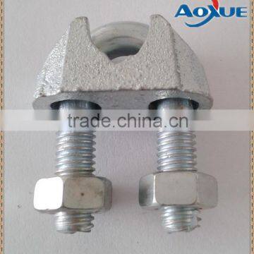 Malleable / carbon steel rigging wire rope clamp, din741 wire rope clip