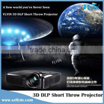 240W Osram UHP lamp with HDMI 4500 Lumens DLP 3D short throw 1080P projector