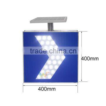 Aluminum High Way Portable Solar Power Led Flashing Traffic Sign