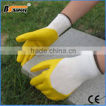 BSSAFETY 3/4 nitrile coated oil resistant industrial working gloves